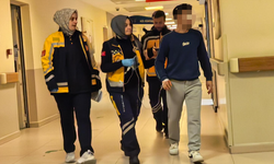 Bursa İnegöl'de işçinin gözüne ok gibi saplandı