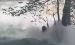 Kayıp genç akıntıya böyle kapıldı: Son görüntüleri ortaya çıktı