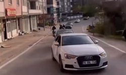 Bursa'da düğün konvoyunda tehlikeli şov