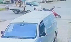 Bursa İnegöl'de güvenlik kamerası kaydetti: Çarpışmanın şiddeti böyle görüntülendi