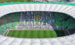 Bursaspor maçında muhteşem koreografi