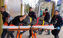 Bursa İnegöl'de motosiklet sürücüsü ölümden döndü