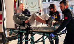 Bursa İnegöl'de motosikletli hastanelik oldu