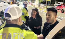 Polise önce yalvardı sonra küfürler edip kaçtı