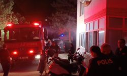 Bursa İnegöl'de sitede gece vakti korkutan yangın