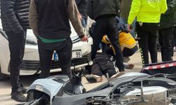 Bursa Karacabey'de otomobilin çarptığı motosikletli kurye yaralandı