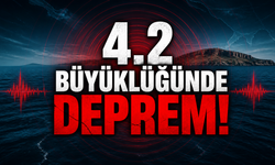 Akdeniz'de 4.2 büyüklüğünde deprem