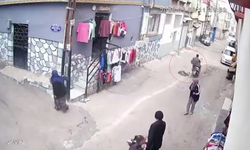 Motosiklet küçük kıza çarpıp kaçtı!