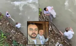 Sele kapılan amca ve yeğenin son görüntüleri ortaya çıktı