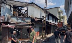 Bursa'da küle dönen 6 işletme havadan görüntülendi