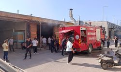 Bursa İnegöl'de makinedeki kısa devre az kalsın işyerini yakıyordu