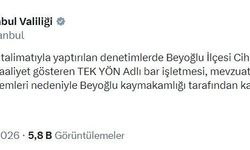 Beyoğlu'nda bir bar işletmesi kapatıldı