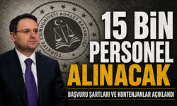 Adalet Bakanlığı 15 bin personel alımı başvuruları bugün başlıyor