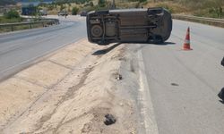 Bursa İnegöl'de araç takla attı!