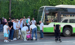 Bursa'da anne ve bebeğine otobüs çarptı: 2 yaralı
