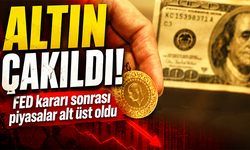 Fed'in faiz kararının ardından altın çakıldı