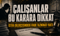 Kişisel sebeple istifa eden işçiye tazminat şoku