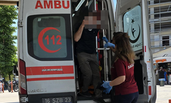 Bursa İnegöl'de motosikletli ölümden döndü
