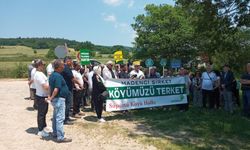 CHP İnegöl İlçe Başkanlığı Dünya Çevre Gününde Maden Ocağına Tepki Gösterdi