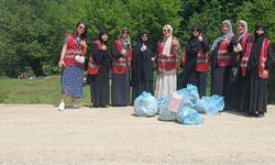 Saadetli kadınlardan kırsalda temizlik seferberliği