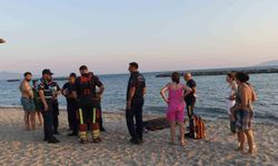 Ayvalık'ta denize giren 75 yaşındaki tatilci kalp krizi geçirerek hayatını kaybetti