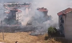 Bursa İnegöl'de rüzgarla büyüyen yangın korku dolu anlar yaşattı