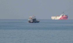 Oruç Reis Sismik Araştırma Gemisi Mersin Taşucu açıklarına demirledi