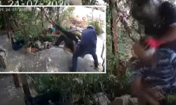 Yaşlı adamın boynunu kırmaya çalışıp, feci şekilde darp etti