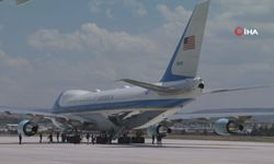 ABD Başkanı Donald Trump’ı taşıyan uçak Ankara’ya iniş yaptı