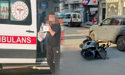 Bursa İnegöl'de motosiklet ile otomobil çarpıştı: 1 yaralı