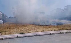 Bursa İnegöl'de mahalleyi tehdit eden yangınla mücadele