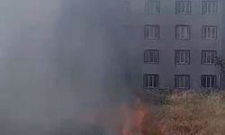 Bursa İnegöl'de sitelerin arasında çıkan yangın korkuttu!