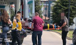 Bursa İnegöl'de motosikletli genç ölümden döndü