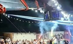 Bursa Yıldırım'da yok artık dedirten düğün! Gelin ve damat vinçle giriş yaptı