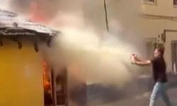 Bursa’da ev yangını: Vatandaşlar tüplerle alevlere müdahale etti
