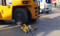 Forkliftin çarptığı adam hayatını kaybetti!