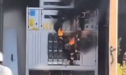 Bursa Yıldırım'da trafo yangını