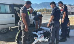 Bursa Orhangazi'de motosikletteki 2 kişi ölümden döndü