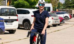İnegöl'ün gururu! Spor salonları kapandı, o bisiklete yöneldi