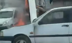 Bursa'da otomobil alevlere teslim oldu