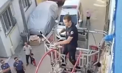İnegöl'de itfaiyeden kumru operasyonu!