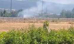 İnegöl'de karayolu kenarında panik anları