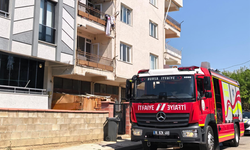İnegöl'deki apartmanda panik anları!