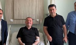 İnegöl Belediye Başkan Yardımcısı Hasan Aydın’a hastanede ziyaret