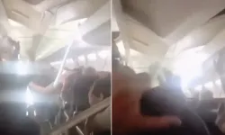 İran’da yolcu uçağında korku dolu anlar: Kabinin tavanı çöktü
