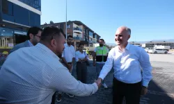 İnegöl Kozluca Bulvarı'nda asfalt kaplama çalışması başladı!