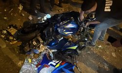 Bursa Yıldırım'da yolun bittiğini fark etmeyince motosikleti ile boş alana uçtu