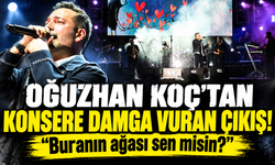 Oğuzhan Koç, Edirne konserinde sahne önünde sigara içen kişiye tepki gösterdi