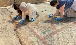 Pompeiopolis’te 105 metrekarelik mozaik gün yüzüne çıkarıldı