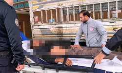 Bursa İnegöl'de kanlar içinde kamyonetle acile getirildi